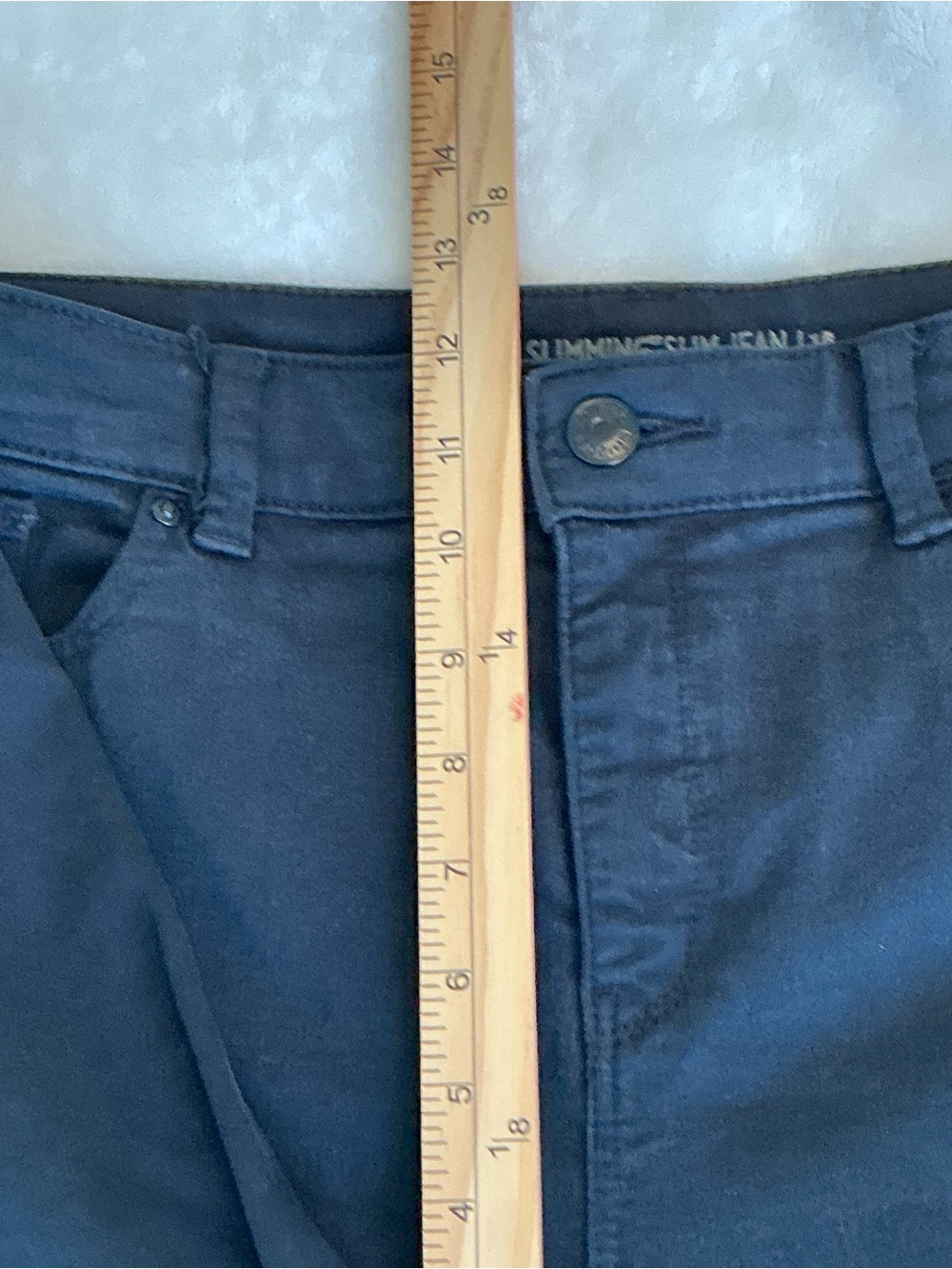 Chico’s So Slimming Slim Jeans Black Cropped Stretch Denim Women’s Size 1 Short - Picture 9 of 11